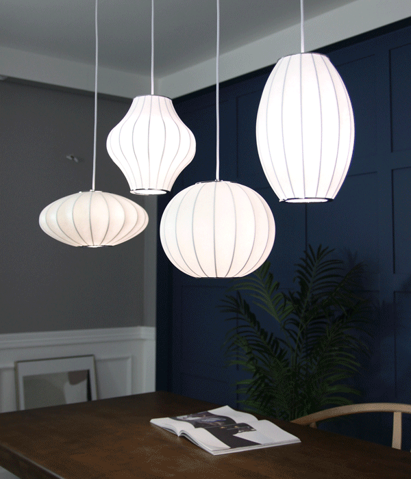 테리아 1등 펜던트조명, 식탁등, 북유럽식탁등 인테리어조 [4-type/2-size]