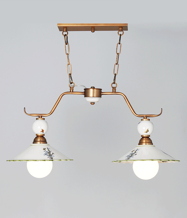 플로리 2등 3등 도자기식탁등 펜던트조명(아트형)